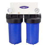 Crystal Quest Double Big Heavy Duty 10" x 5" Whole House Water Filter System for high flow applications - PureWaterGuys.com