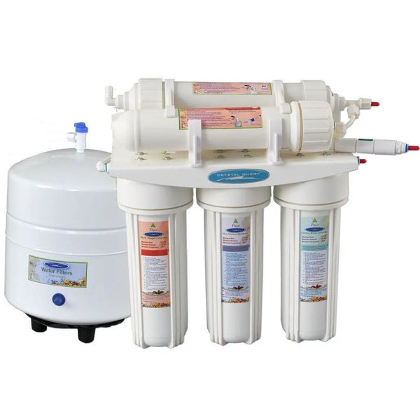 Crystal Quest 1000C 12-stage under-sink reverse osmosis system — removes lead, arsenic, fluoride, and 99% of contaminants