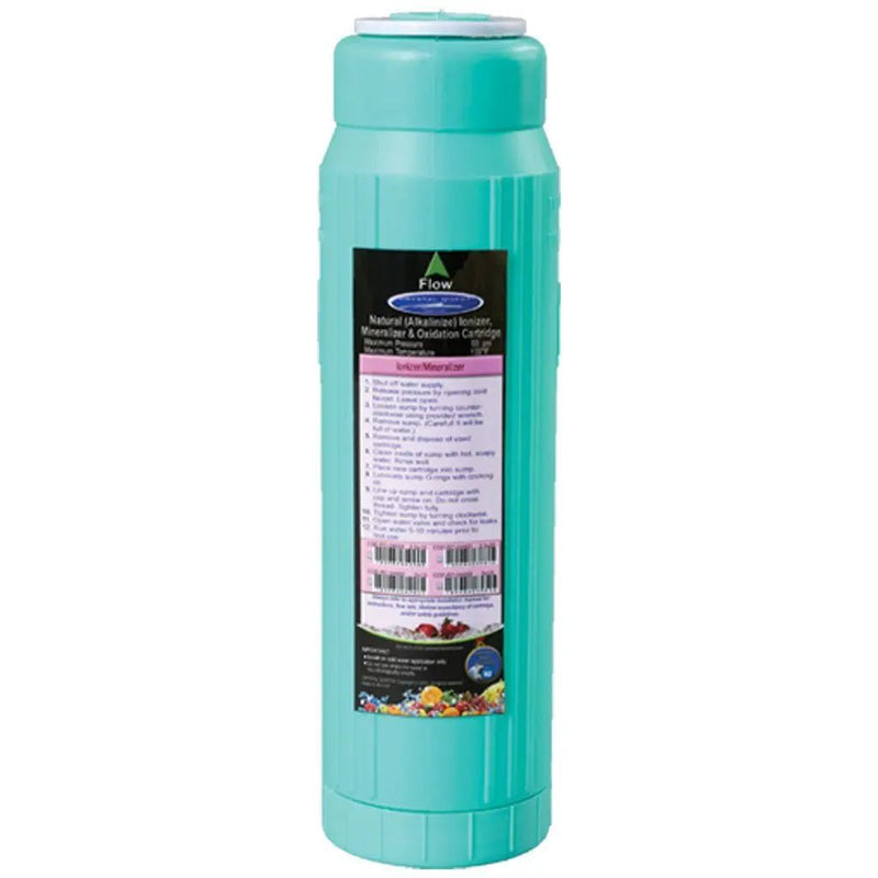 Crystal Quest 2-7/8 x 9-3/4 Natural Alka Ionizer Mineralizer Ox Cart side view — water filtration system