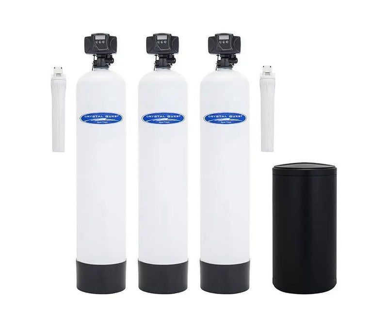 Crystal Quest Acid Neutralizing Softener and Whole House Water Filter System — water filtration system