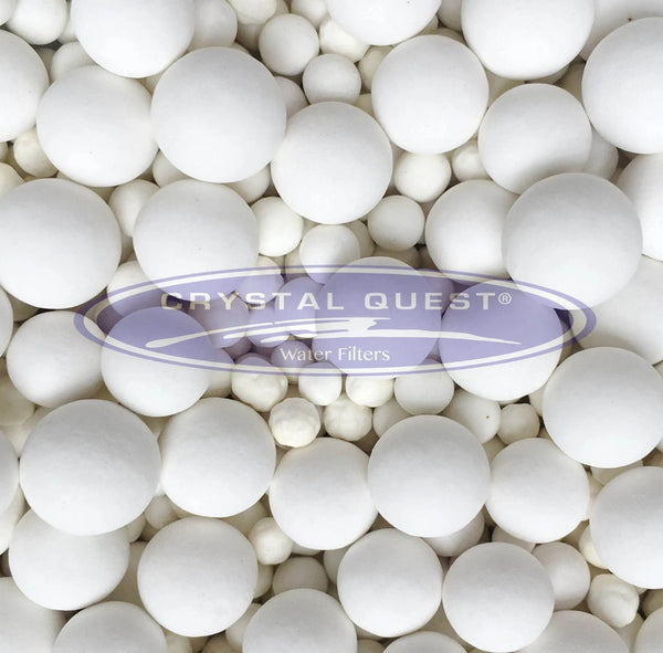 Crystal Quest White Ceramic Balls, per pound — water filtration system