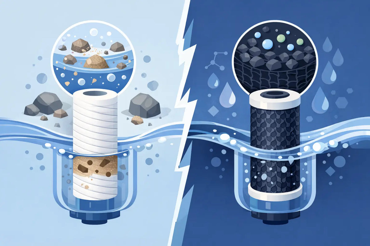 Sediment Filter vs Carbon Filter Differences