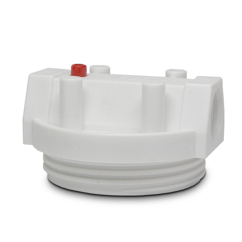 2.5 Inch x 20 Inch White Poly Cap — water filtration system
