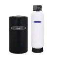 Crystal Quest Commercial/Industrial Single Water Softener System specification diagram — commercial ion-exchange water softener eliminating hard water scale