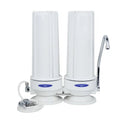 Fluoride Removal Countertop Triple Replaceable Water Filter System specification diagram — water filtration system