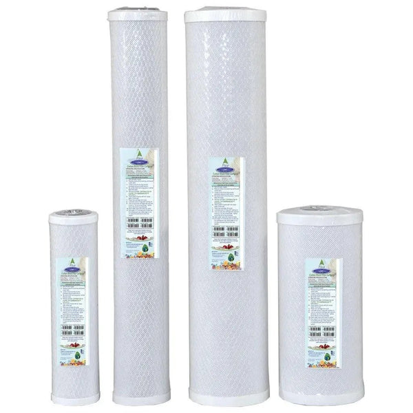 Crystal Quest 2-7/8"" x 9-3/4"" 5-Mic Coco Shell Carbon Block Filter - PureWaterGuys.com