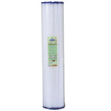 Crystal Quest 2-7/8"" x 9-3/4"" 5-Micron Sediment Reusable Pleated Cellulose Filter Cartridge - PureWaterGuys.com