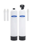 Crystal Quest Anti-Scale and Eagle 4000 Water Filtration System with Manual Backwashing side view — water filtration system