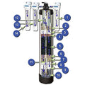 Crystal Quest Anti-Scale and Eagle 4000 Water Filtration System with Manual Backwashing specification diagram — water filtration system