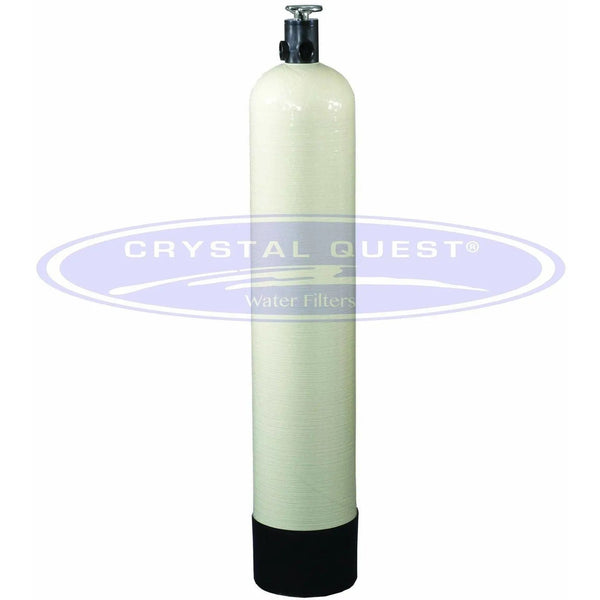 Crystal Quest Commercial Fluoride 15 GPM Water Filter System - 3 cu. ft. side view — commercial fluoride removal water filter system