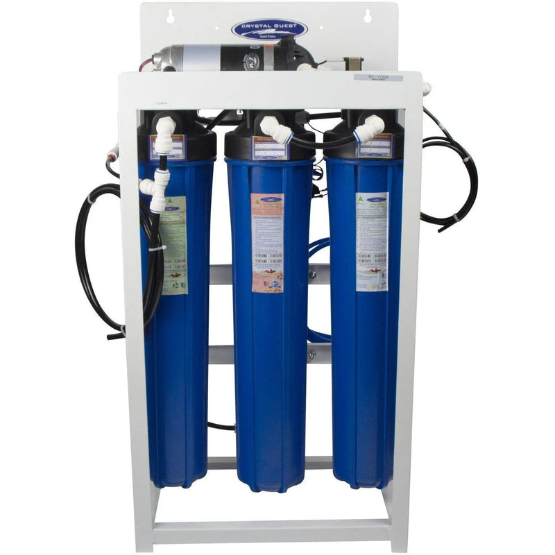Crystal Quest Commercial Reverse Osmosis 200 GPD Filtration System — commercial reverse osmosis system producing high-purity water