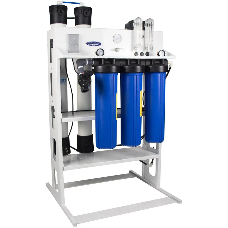 Crystal Quest Commercial Reverse Osmosis 4,000 GPD Water Filter System — commercial reverse osmosis system producing high-purity water