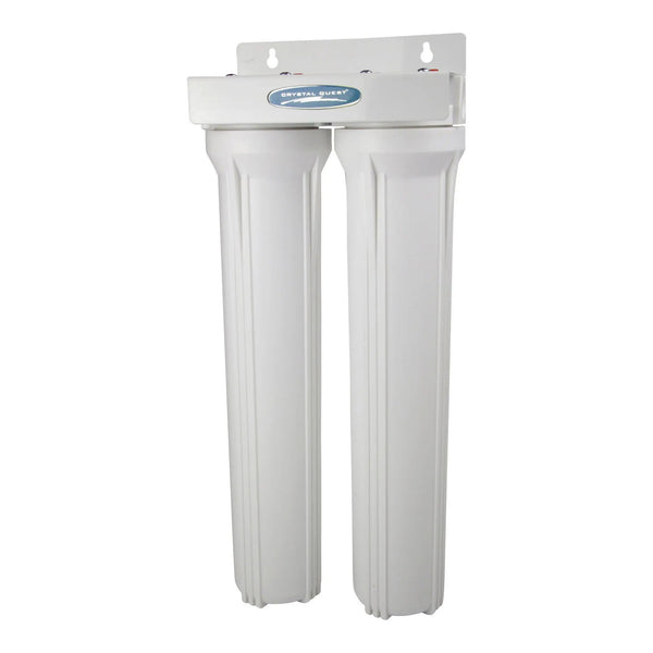 Crystal Quest Compact Double 20 Inch Whole House Water Filter System — water filtration system