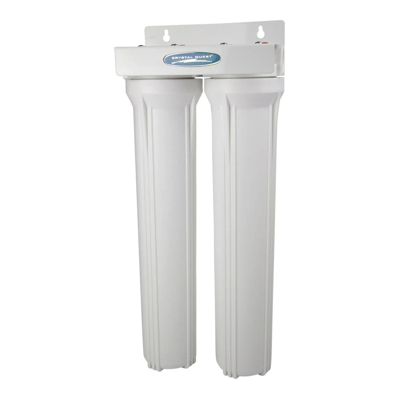 Crystal Quest Compact Double 20 Inch Whole House Water Filter System — water filtration system