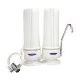Crystal Quest Countertop Double Replaceable Fluoride Water Filter System - PureWaterGuys.com