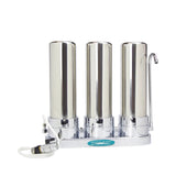 Crystal Quest Countertop Triple Replaceable Nitrate Water Filter System - PureWaterGuys.com