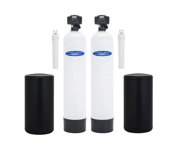 Crystal Quest Water Softener and Nitrate Whole House Water Filter System 48,000 Grain Capacity/1.5 Cu. Ft. - PureWaterGuys.com
