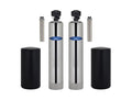 Crystal Quest Water Softener and Tannin Whole House Water Filter System side view — water filtration system