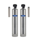 Crystal Quest Iron, Manganese, and Hydrogen Sulfide and Multistage Stainless Steel Whole House Water Filter 2.0 Cu .Ft./1,000,000 Gallon Capacity - PureWaterGuys.com
