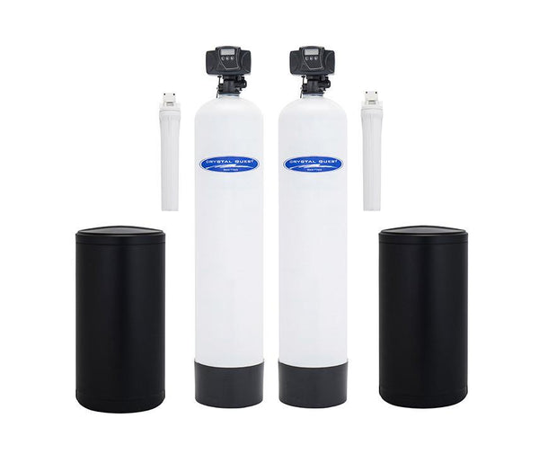 Crystal Quest Water Softener and Tannin Whole House Water Filter System 48,000 Grain Capacity/1.5 Cu. Ft. - PureWaterGuys.com