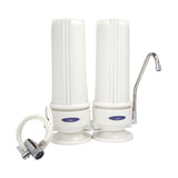 Crystal Quest Countertop Double Replaceable Fluoride Water Filter System - PureWaterGuys.com