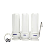 Crystal Quest Countertop  Triple Replaceable Nitrate Water Filter System - PureWaterGuys.com