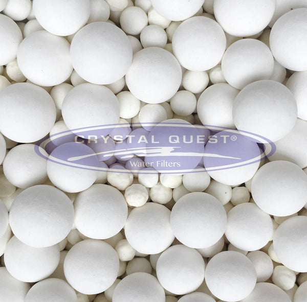 Crystal Quest White Ceramic Balls, per pound - PureWaterGuys.com